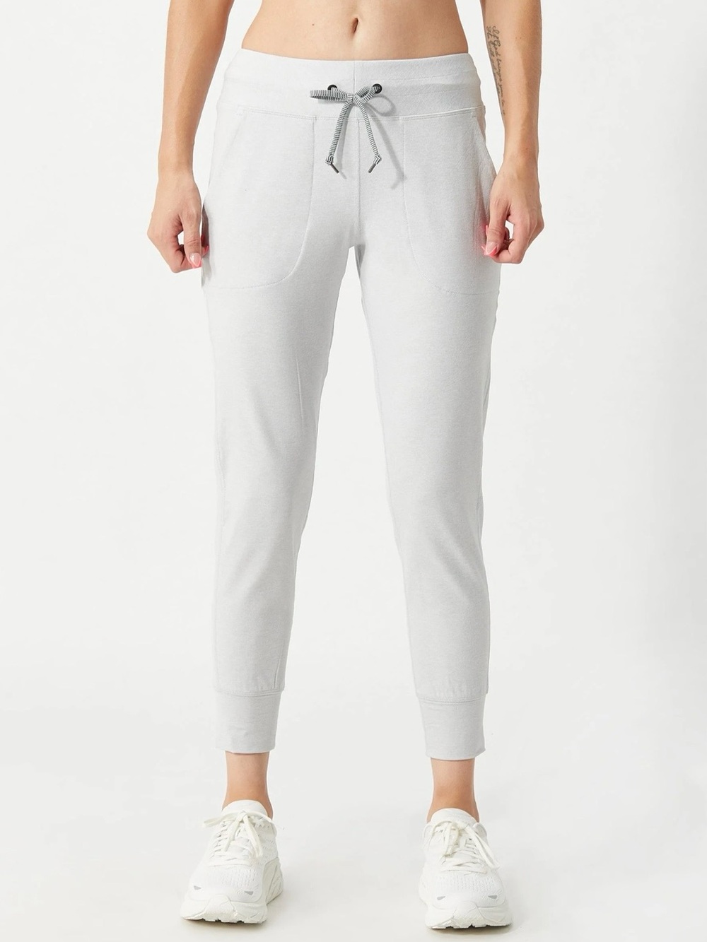 Rabbit EZ Joggers Pants Women’s Medium Quiet Grey Drawstring Tennis Running